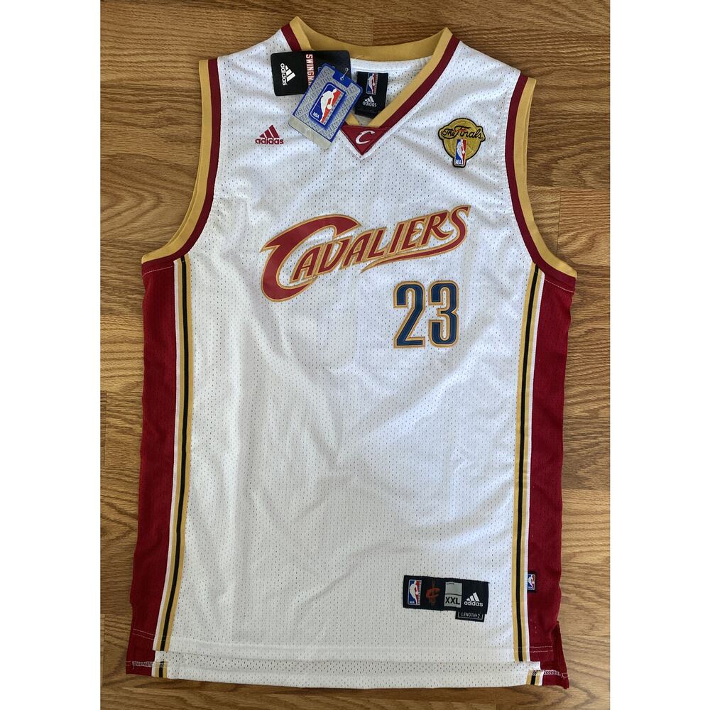 LEBRON JAMES CLEVELAND CAVALIERS ADIDAS NBA JERSEY SWINGMAN XXL NBA FINALS RARE